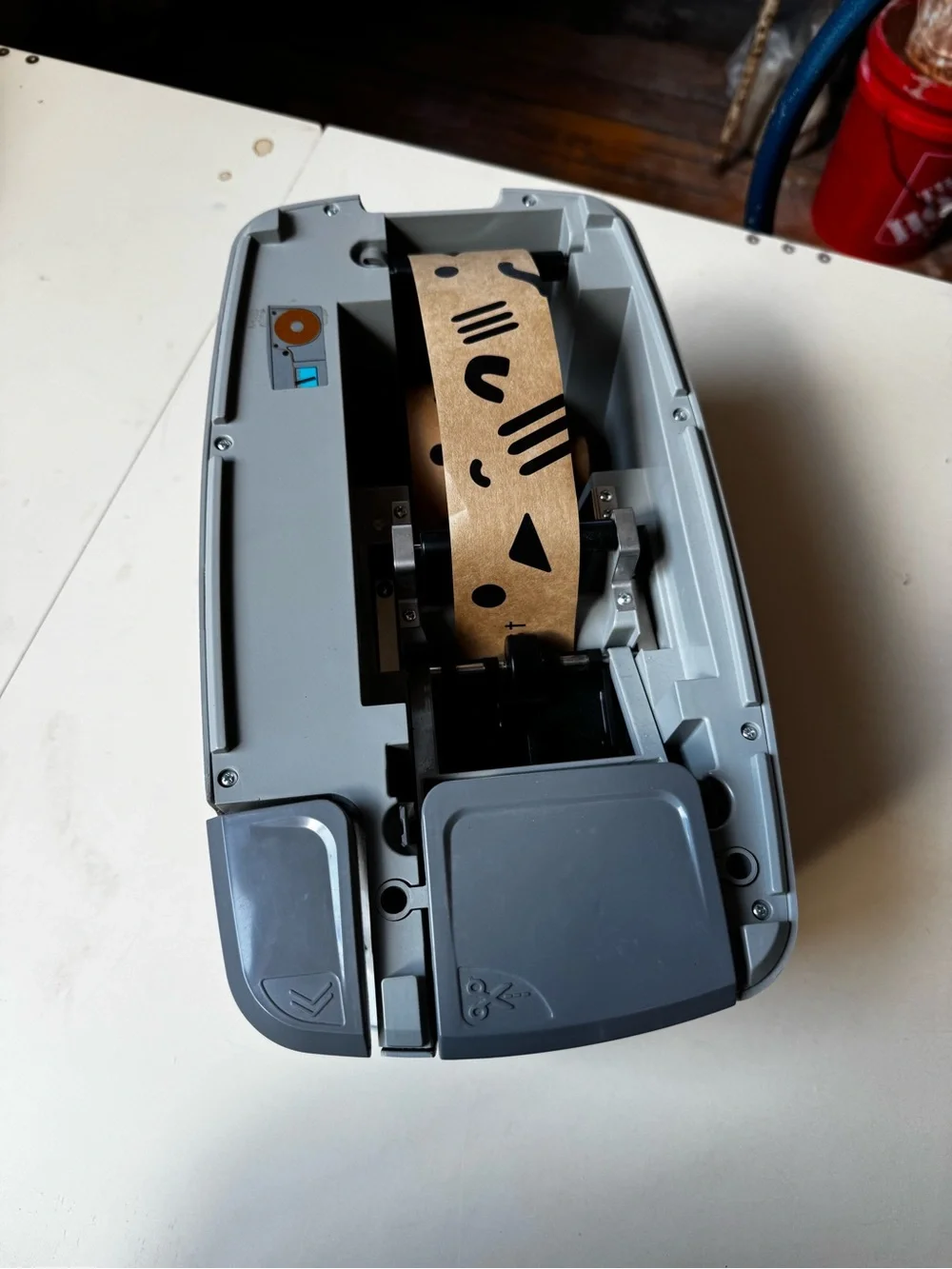 Water Activated Tape Dispenser for Shipping